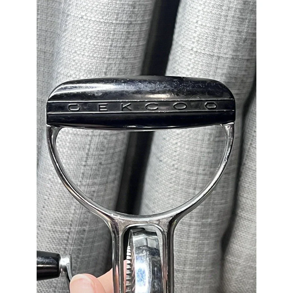 Vintage 50s Oekcoo Manual Hand Held Mixer Beater Stainless Steel USA